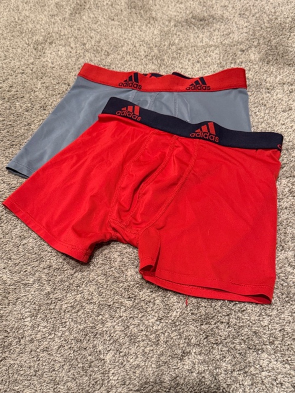 adidas Boxer Briefs - Red & Gray Pair